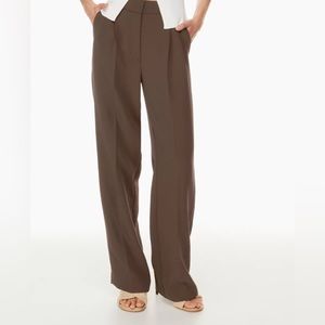 EUC Aritzia Wilfred Effortless Pants, Brown, Sz 10